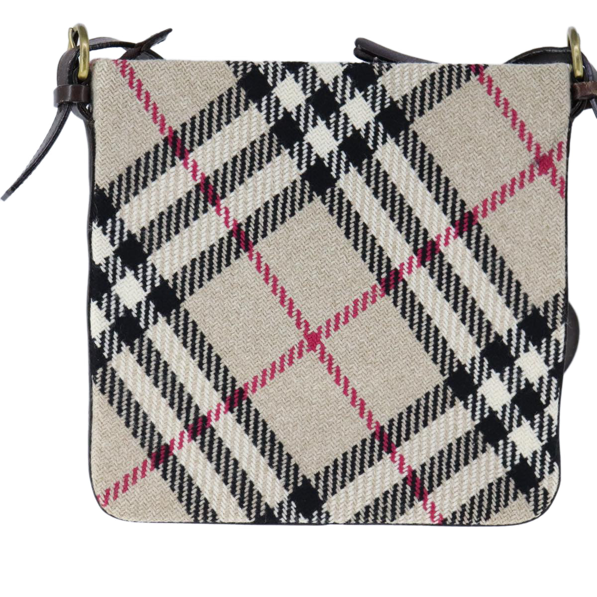 Burberry Nova Check Shoulder Bag Canvas Beige Shoulder Bag 82