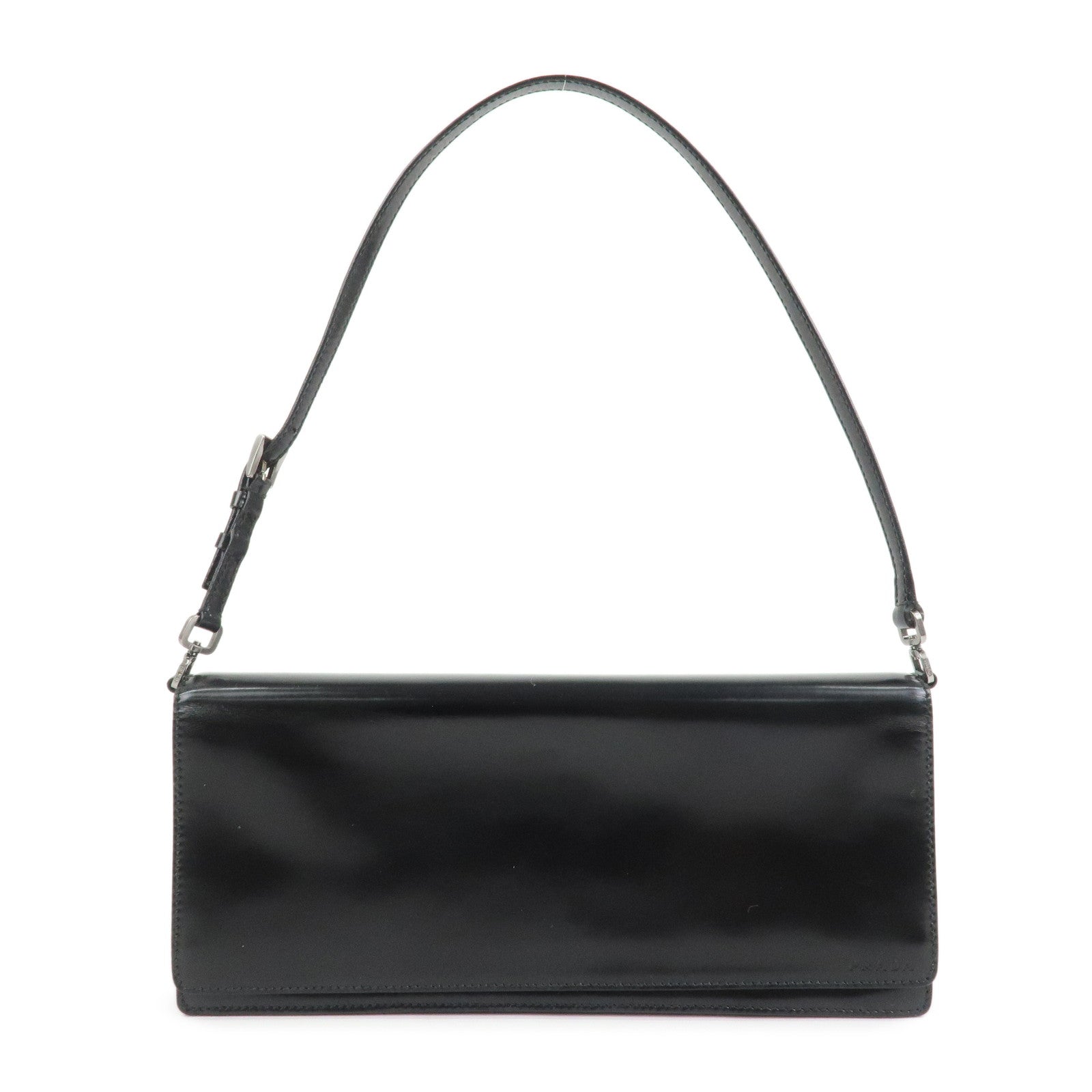 Shoulder Bag Hand Bag 2 Leather Black Logo