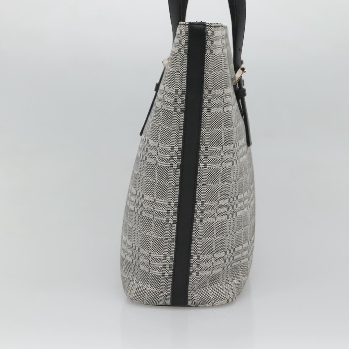 Burberry Nova Check Grey Shoulder Bag Canvas Gray