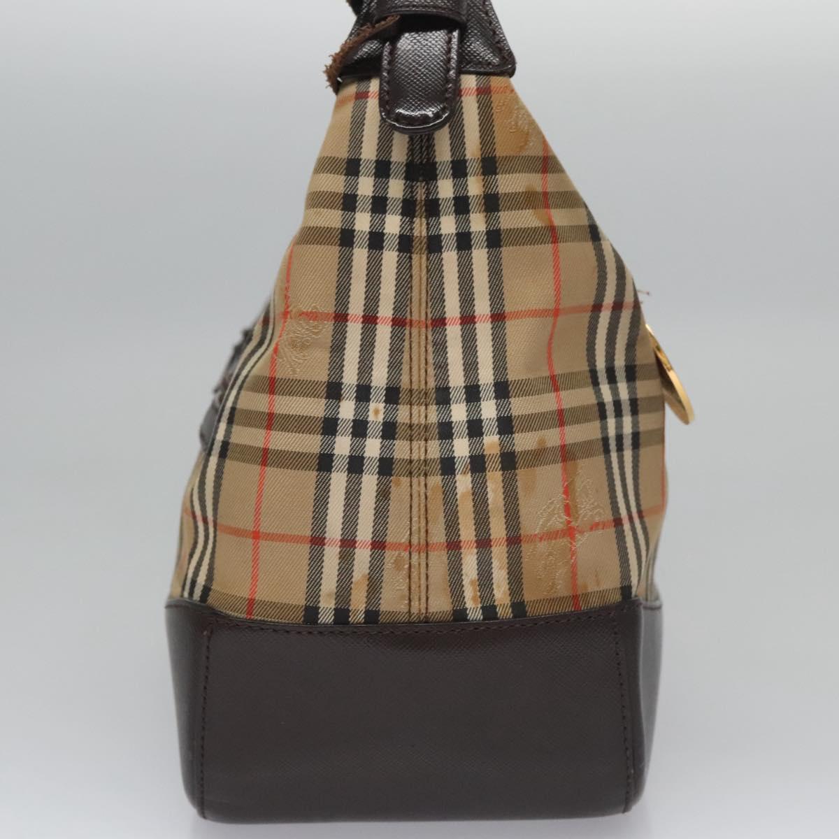 Burberry Nova Check Shoulder Bag Canvas Beige Shoulder Bag 157