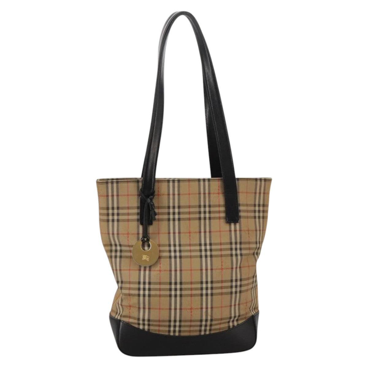 Burberry Nova Check Tote Bag Canvas Beige Tote Bag 126