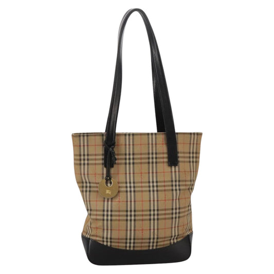 Burberry Nova Check Tote Bag Canvas Beige Tote Bag 126