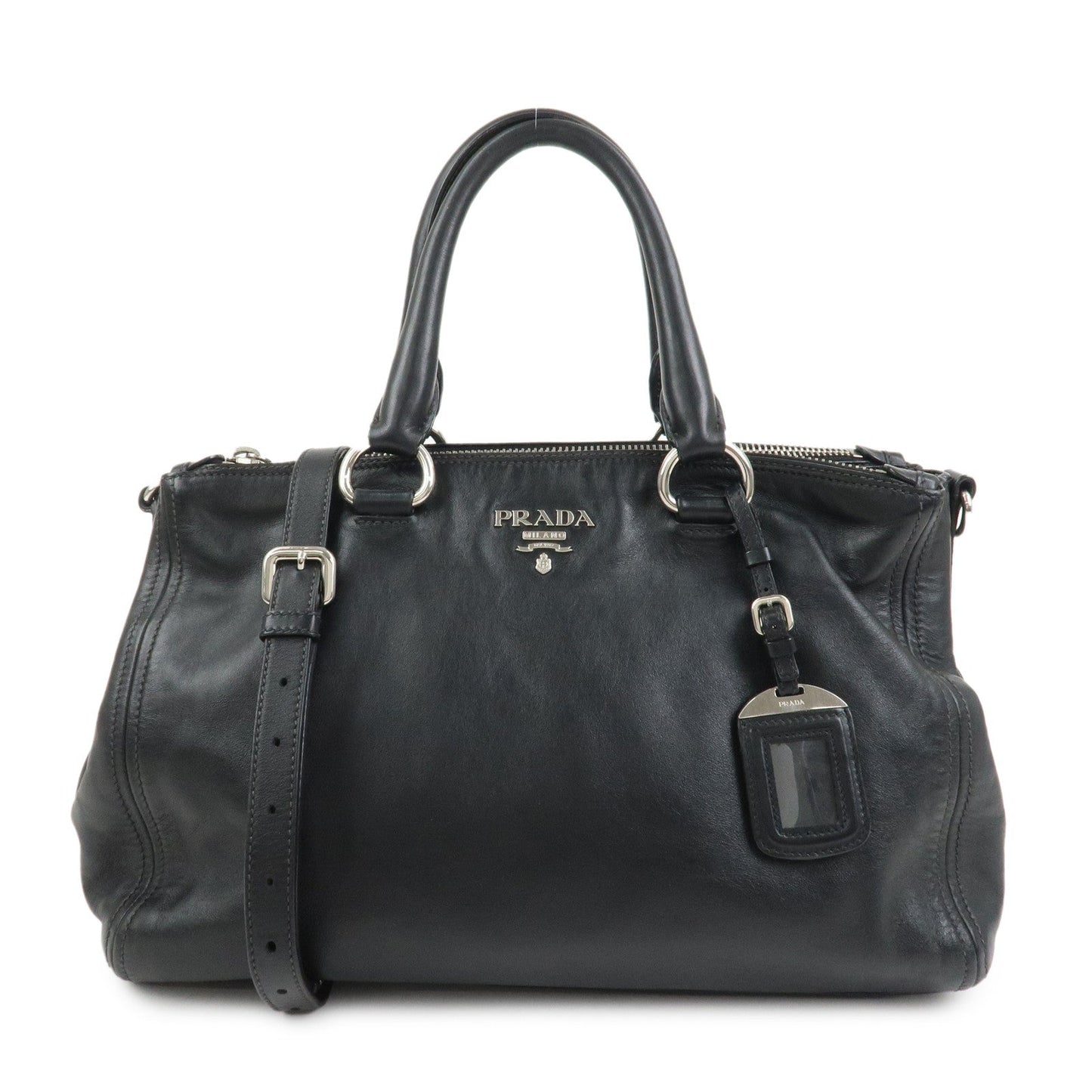 Shoulder Bag Bag Hand Bag Leather Black Logo