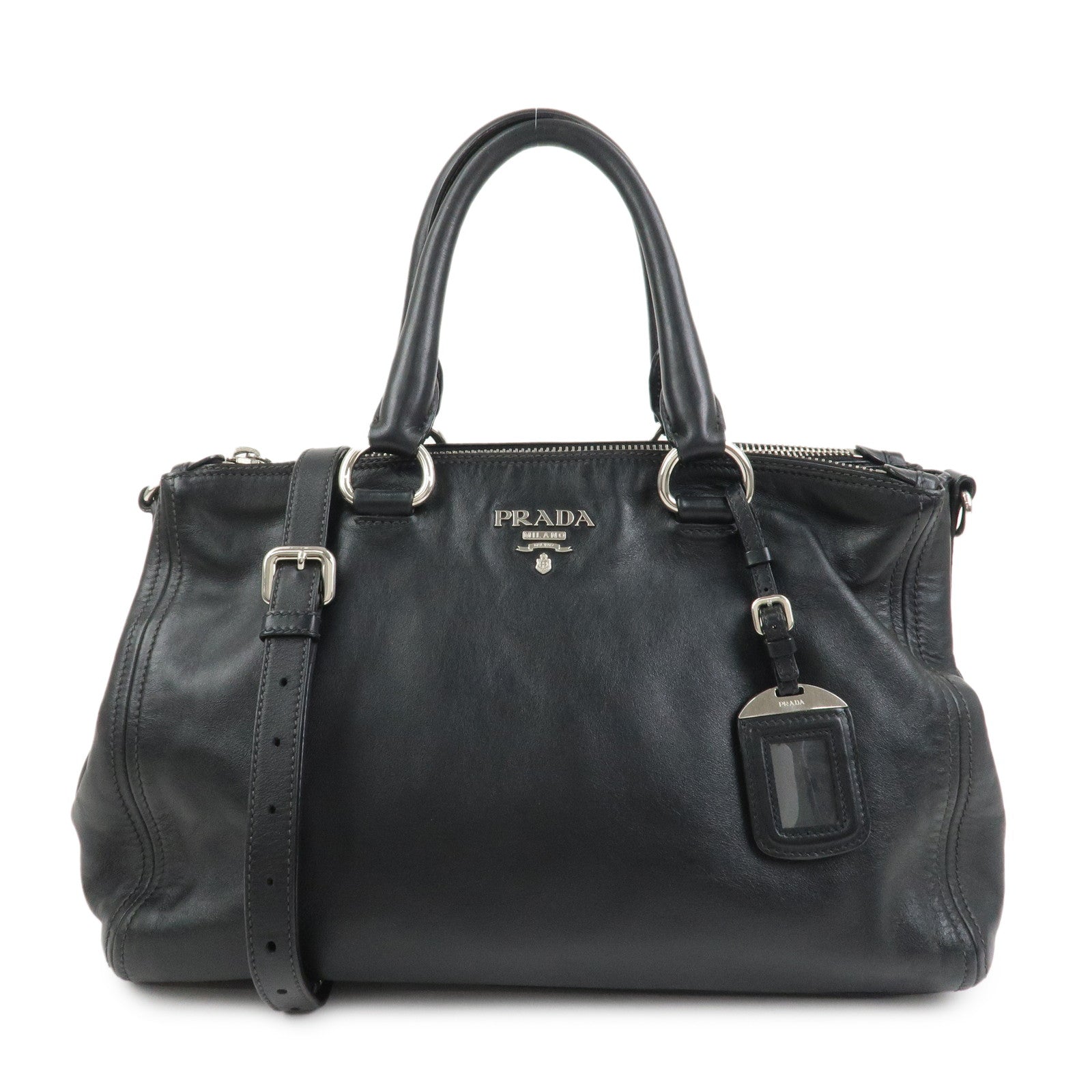 Shoulder Bag Bag Hand Bag Leather Black Logo
