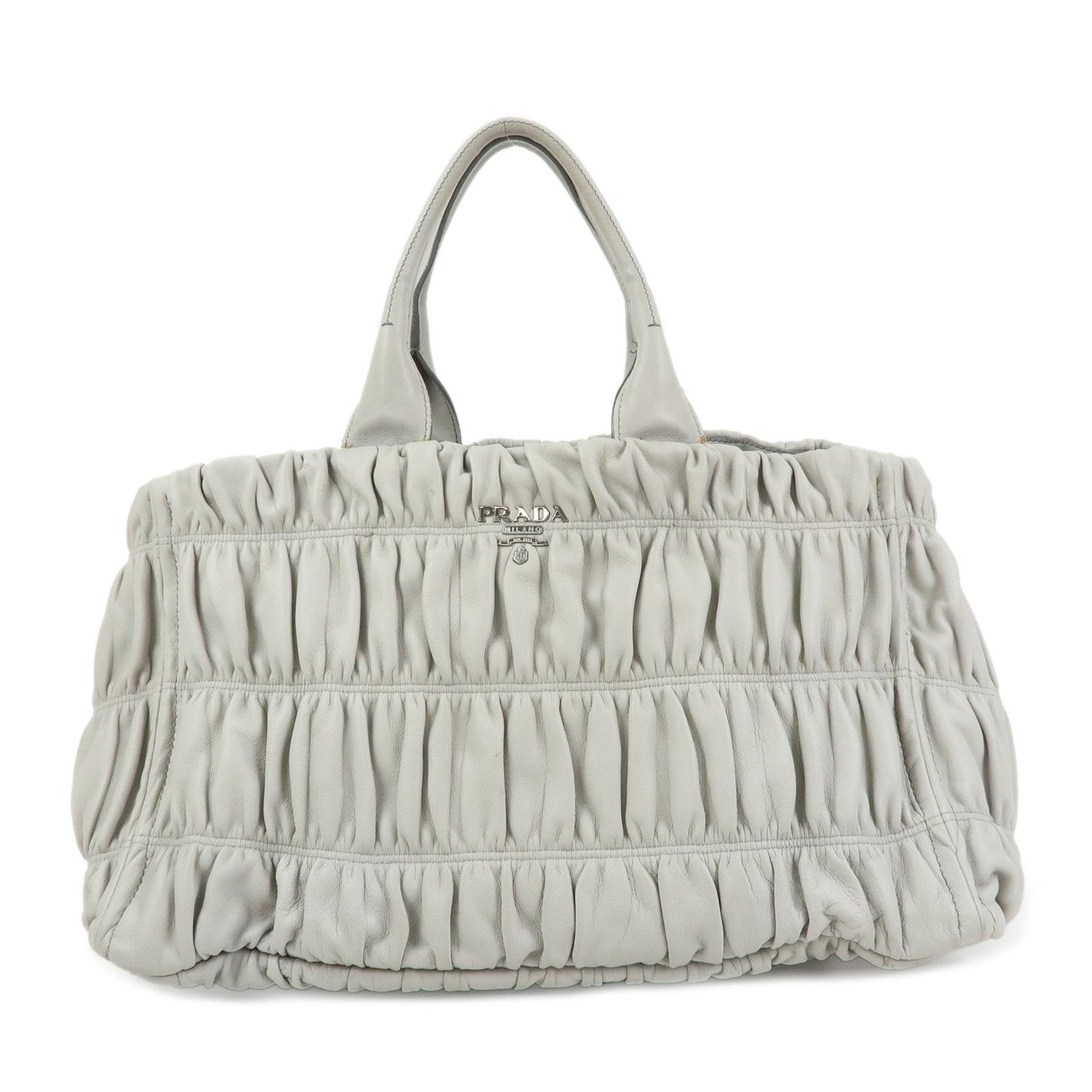Tote Bag Canapa Nappa Gaufre Gathered Tote Hand Leather Large