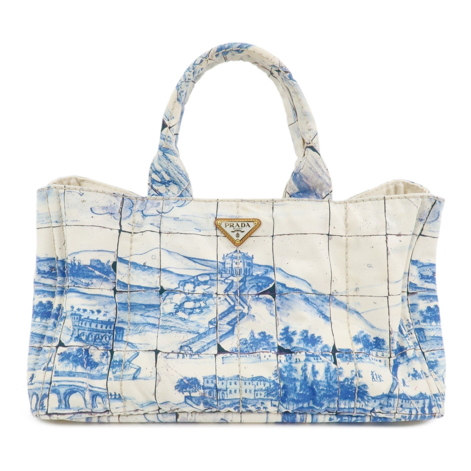 Tote Bag Canapa 2Way Bag Shoulder Bag Denim Blue Large