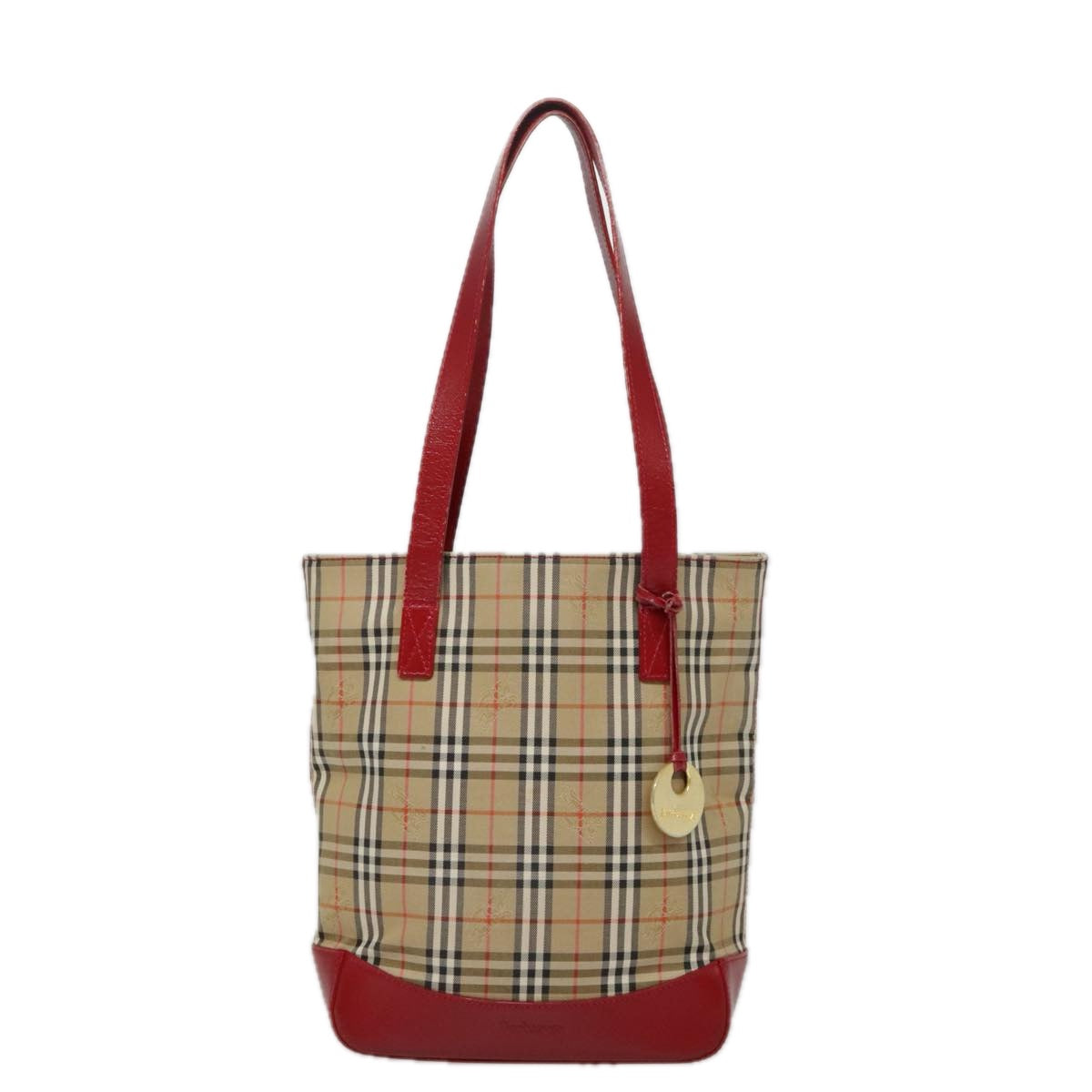 Burberry Nova Check Tote Bag Canvas Beige Tote Bag 27