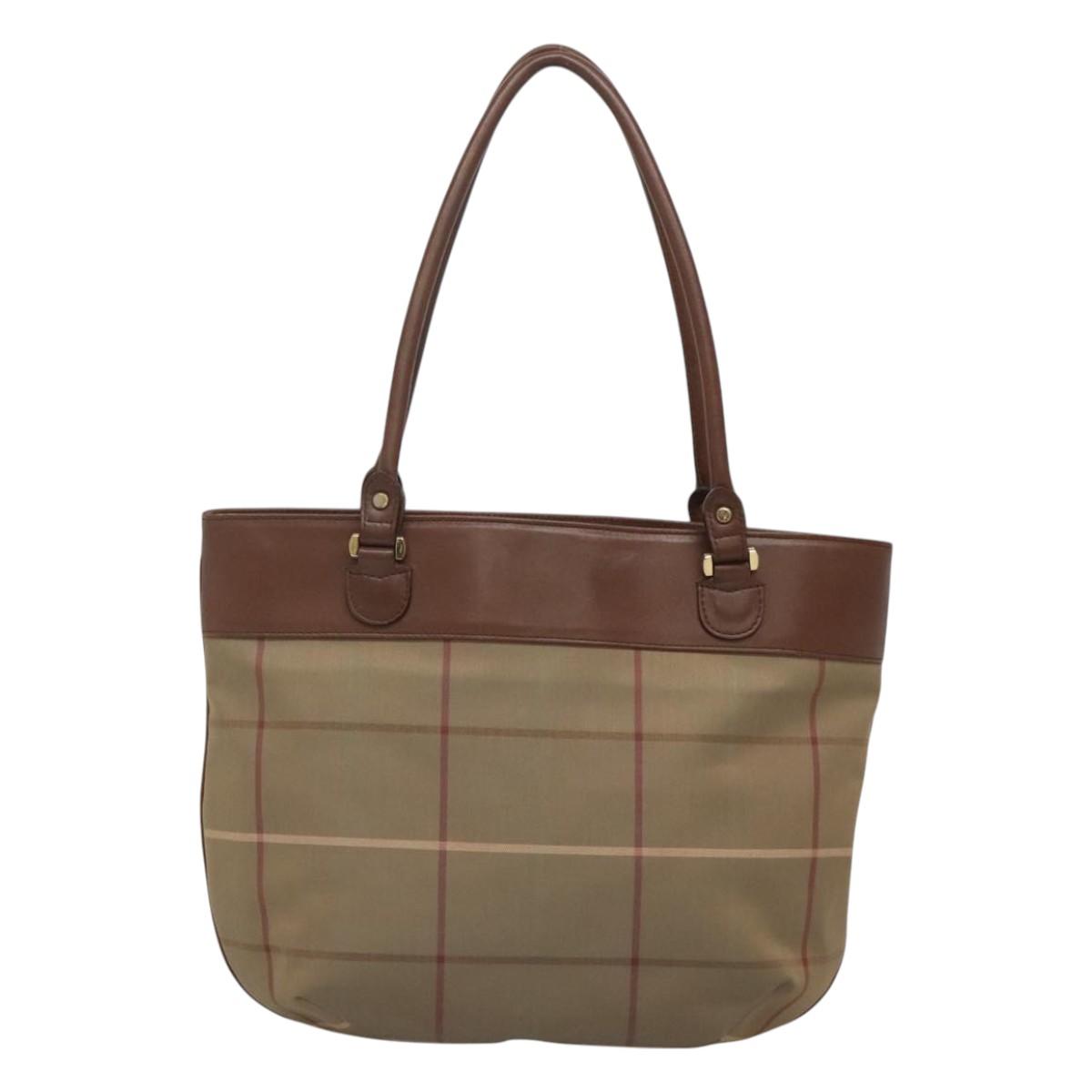 Burberry Nova Check Shoulder Bag Canvas Brown Shoulder Bag 4