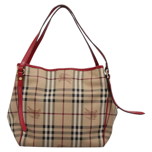 Burberry Nova Check Shoulder Bag Canvas Beige Shoulder Bag 99