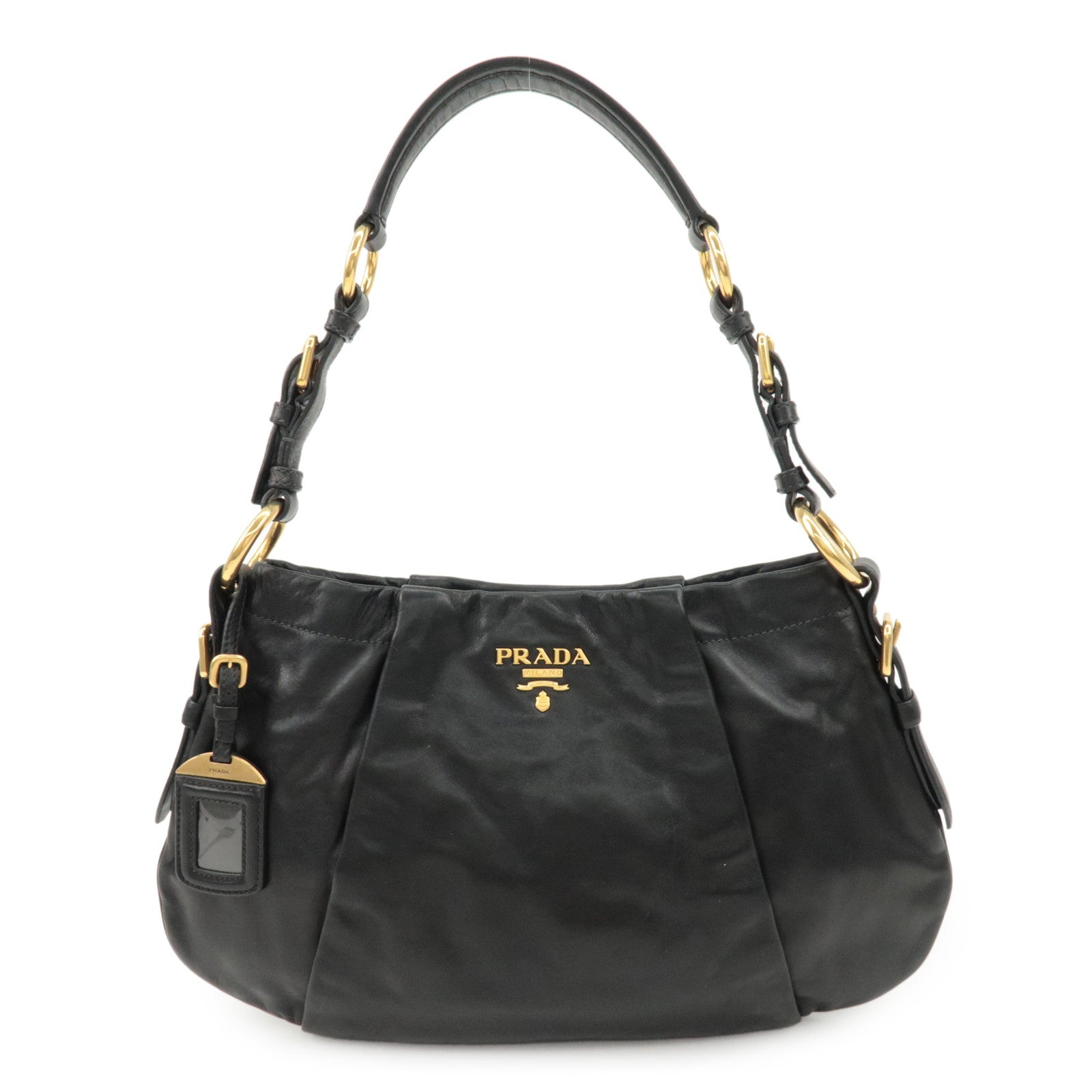 Shoulder Bag Hand Bag d Leather Black Logo
