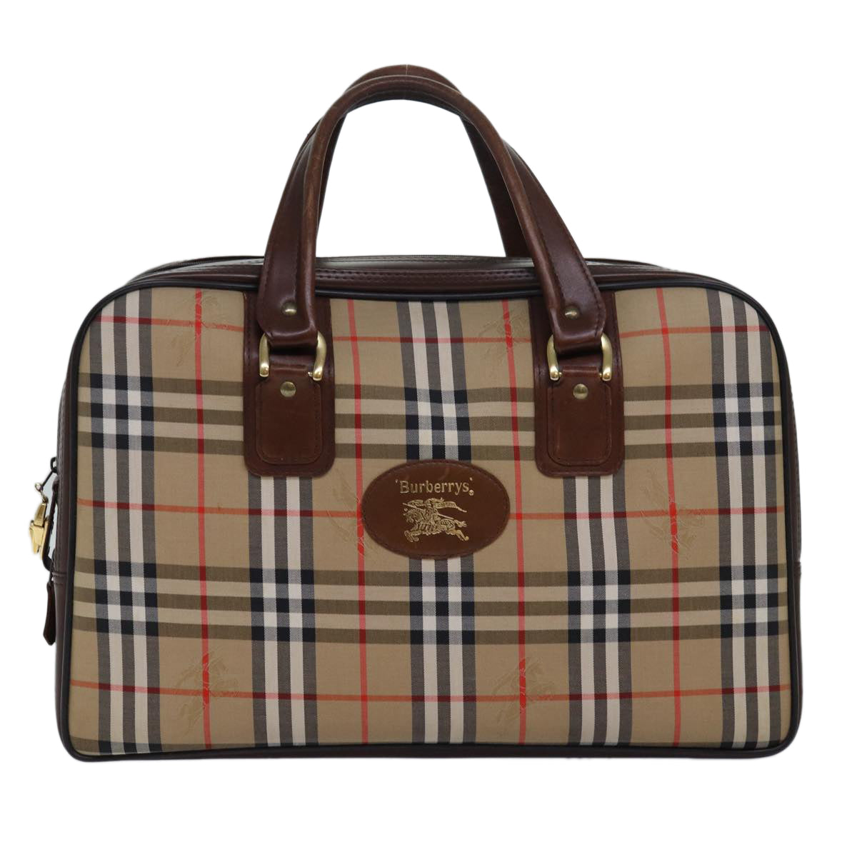Burberry Travel Bag Canvas Beige
