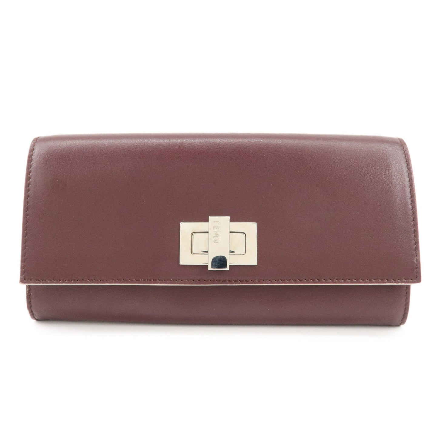 Peekaboo Bi-fold Continental Wallet Long Wallet d Leather Handbag