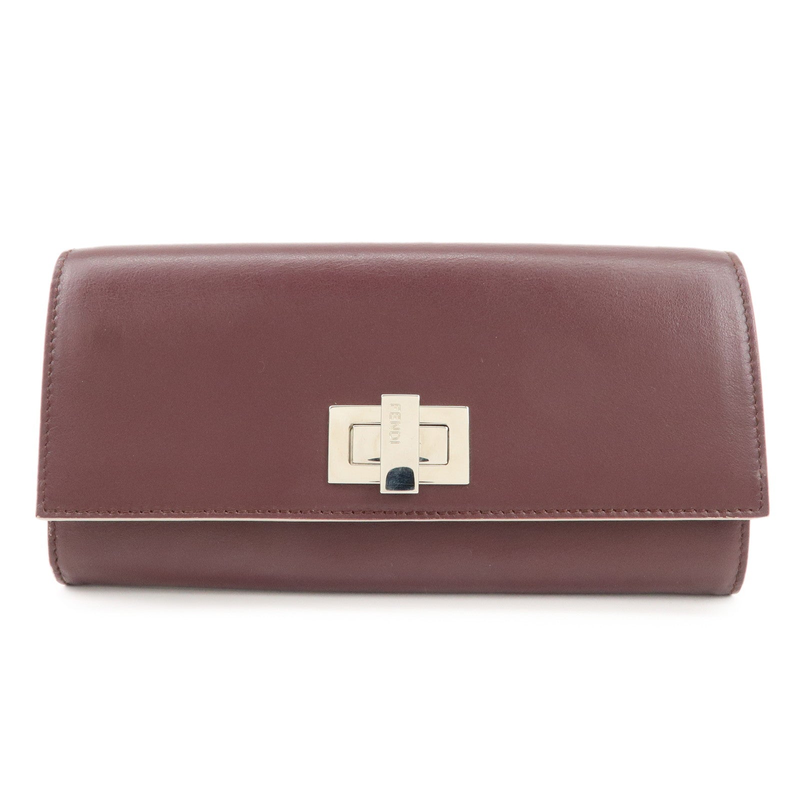 Peekaboo Bi-fold Continental Wallet Long Wallet d Leather Handbag