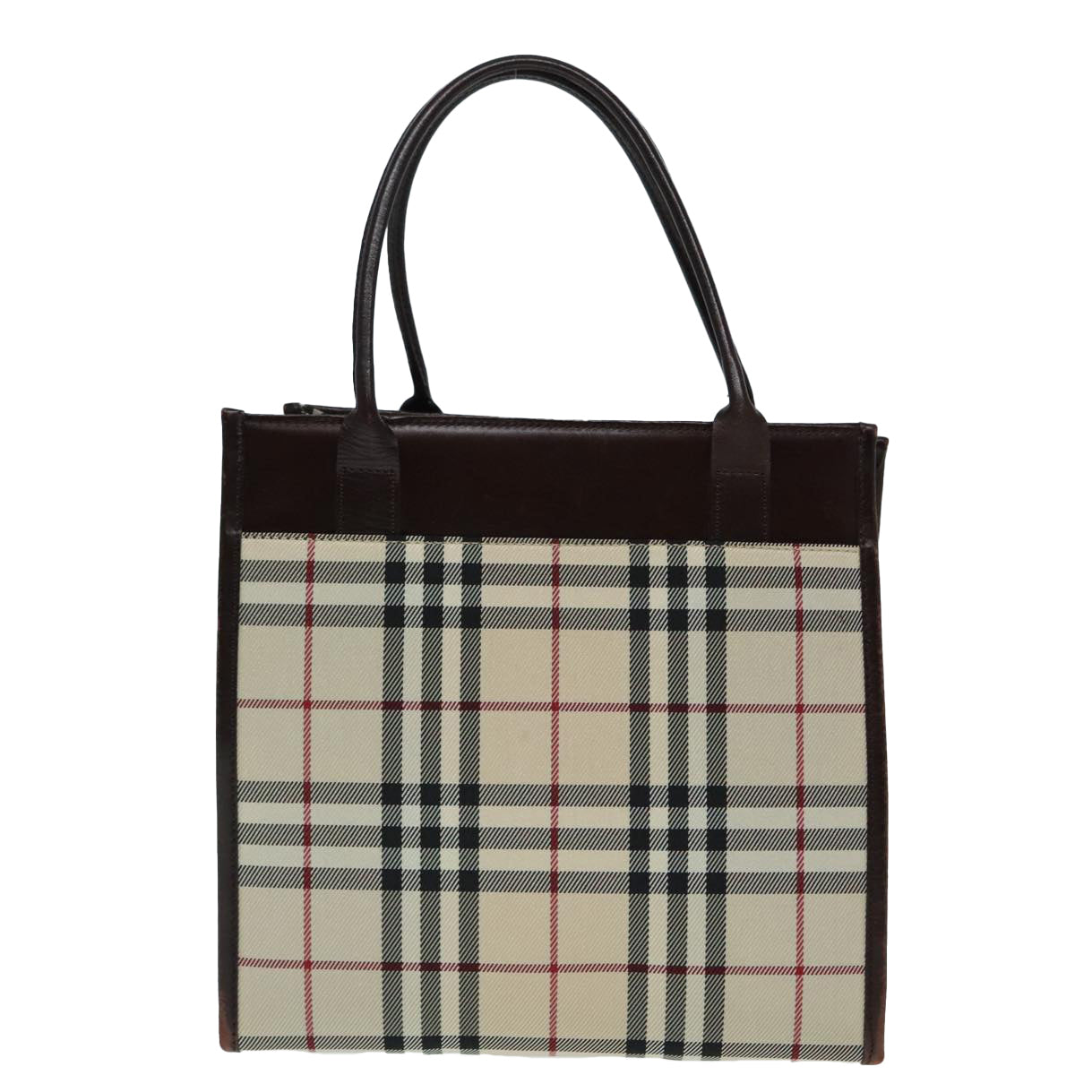 Burberry Nova Check Tote Bag Canvas Beige Tote Bag 89