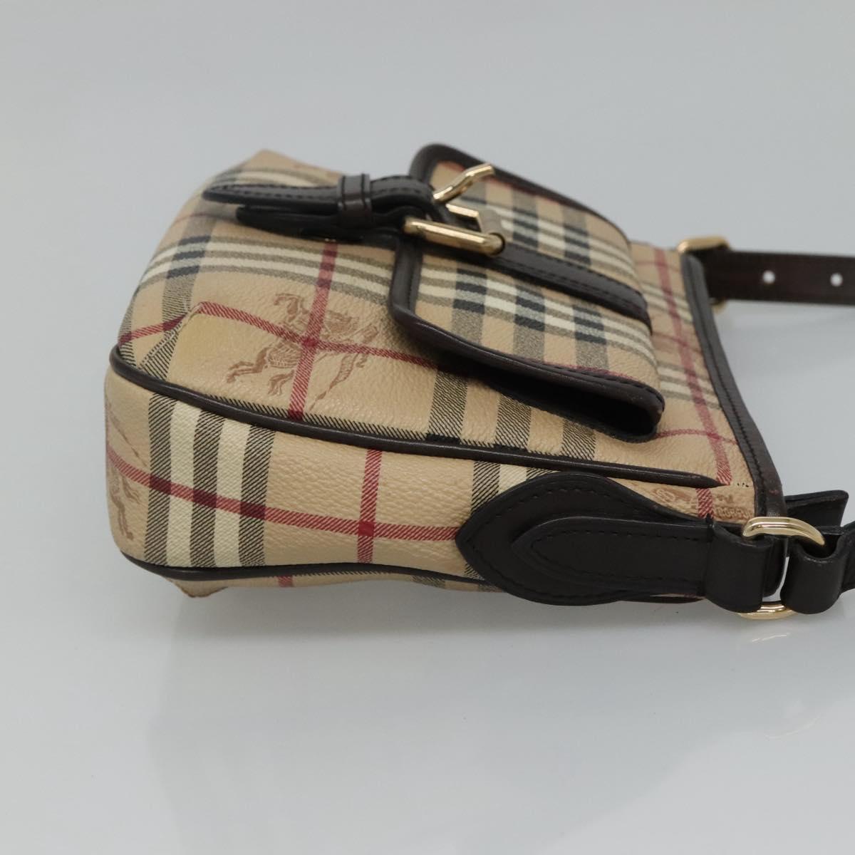 Burberry Nova Check Shoulder Bag Canvas Beige Shoulder Bag 25