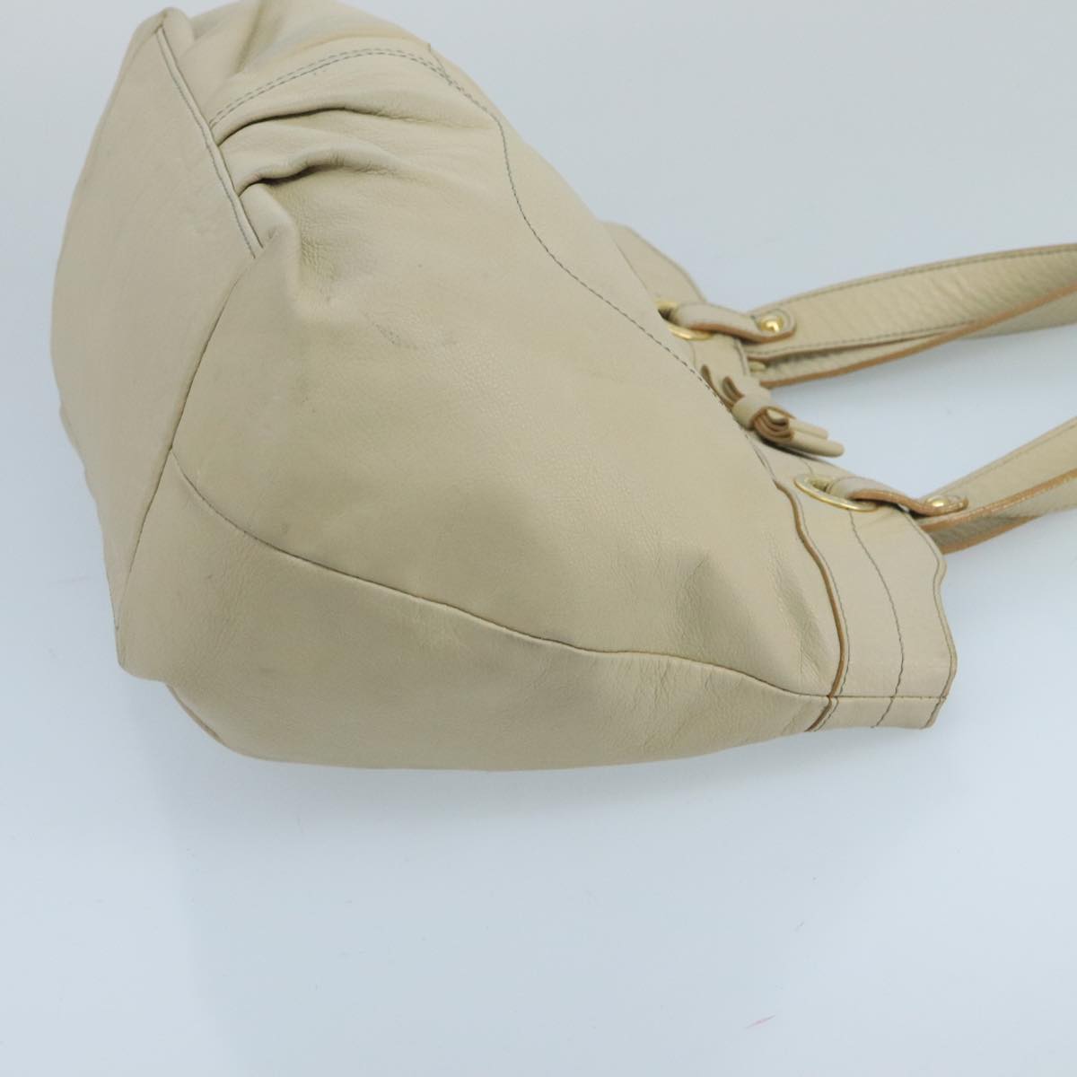 Burberry Tote Bag Leather Beige