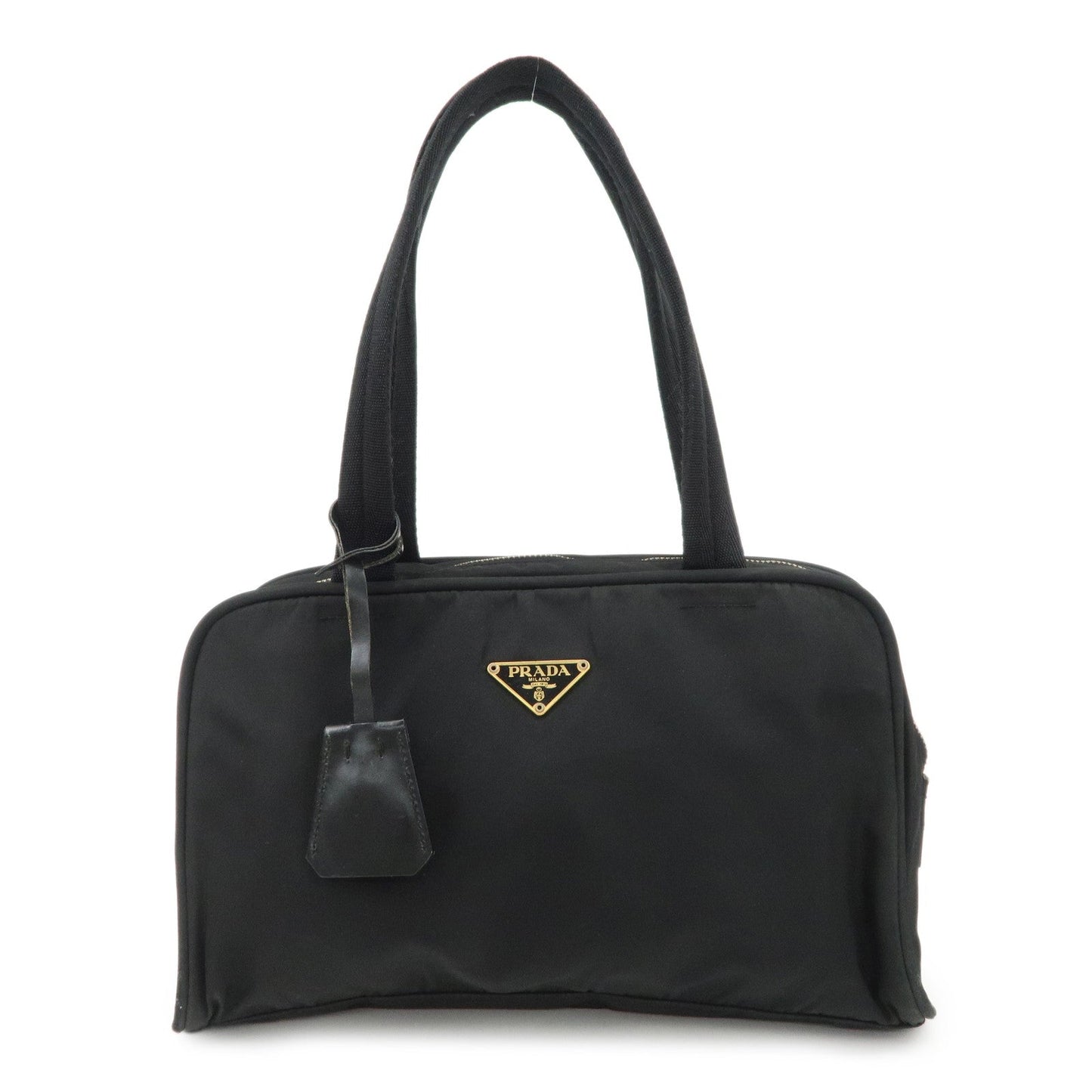 Shoulder Bag Triangle Hand Bag d Leather Nylon Black Bag Black D