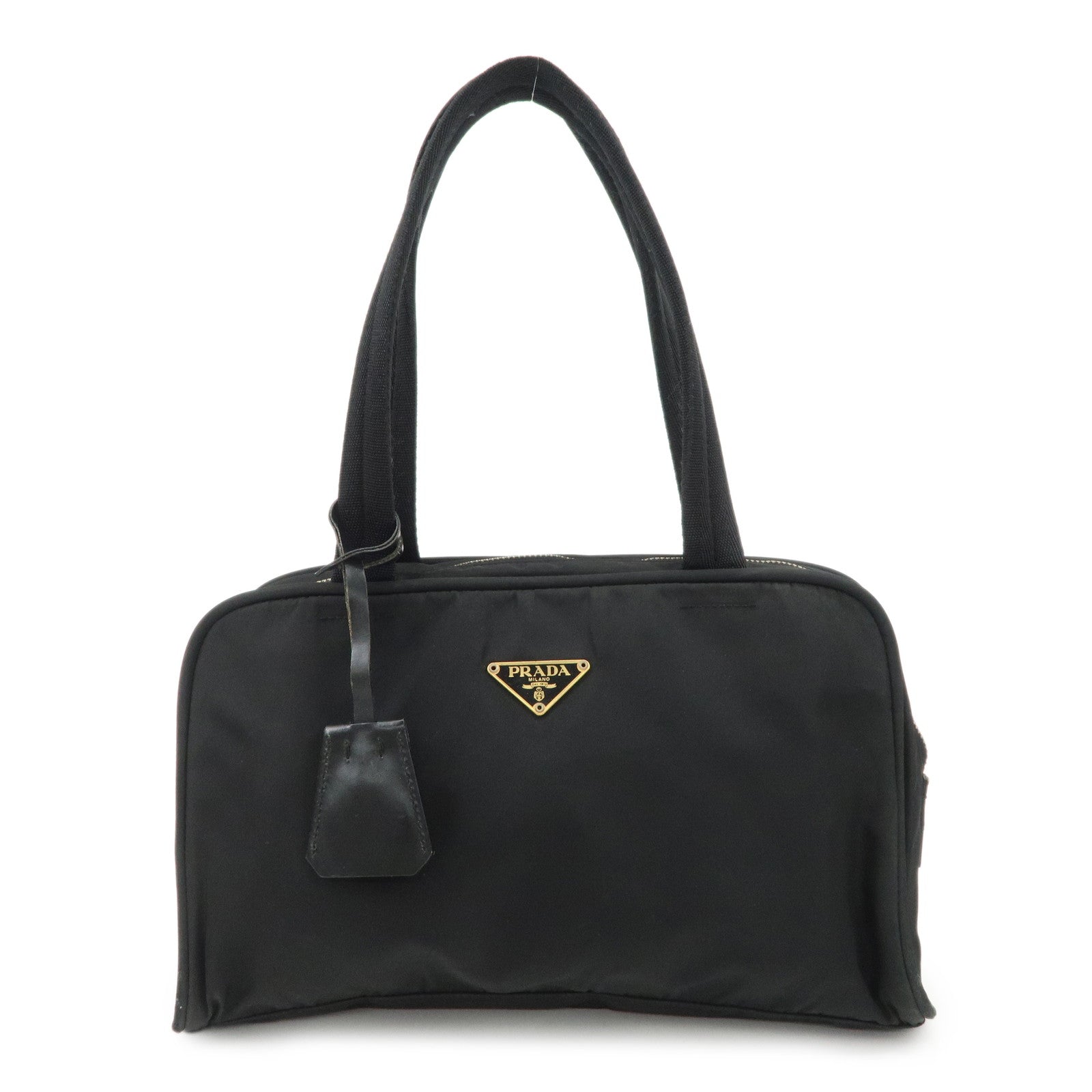 Shoulder Bag Triangle Hand Bag d Leather Nylon Black Bag Black D
