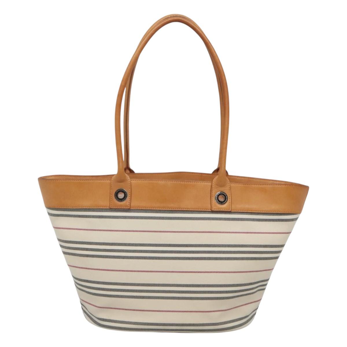 Burberry Shoulder Bag Canvas White