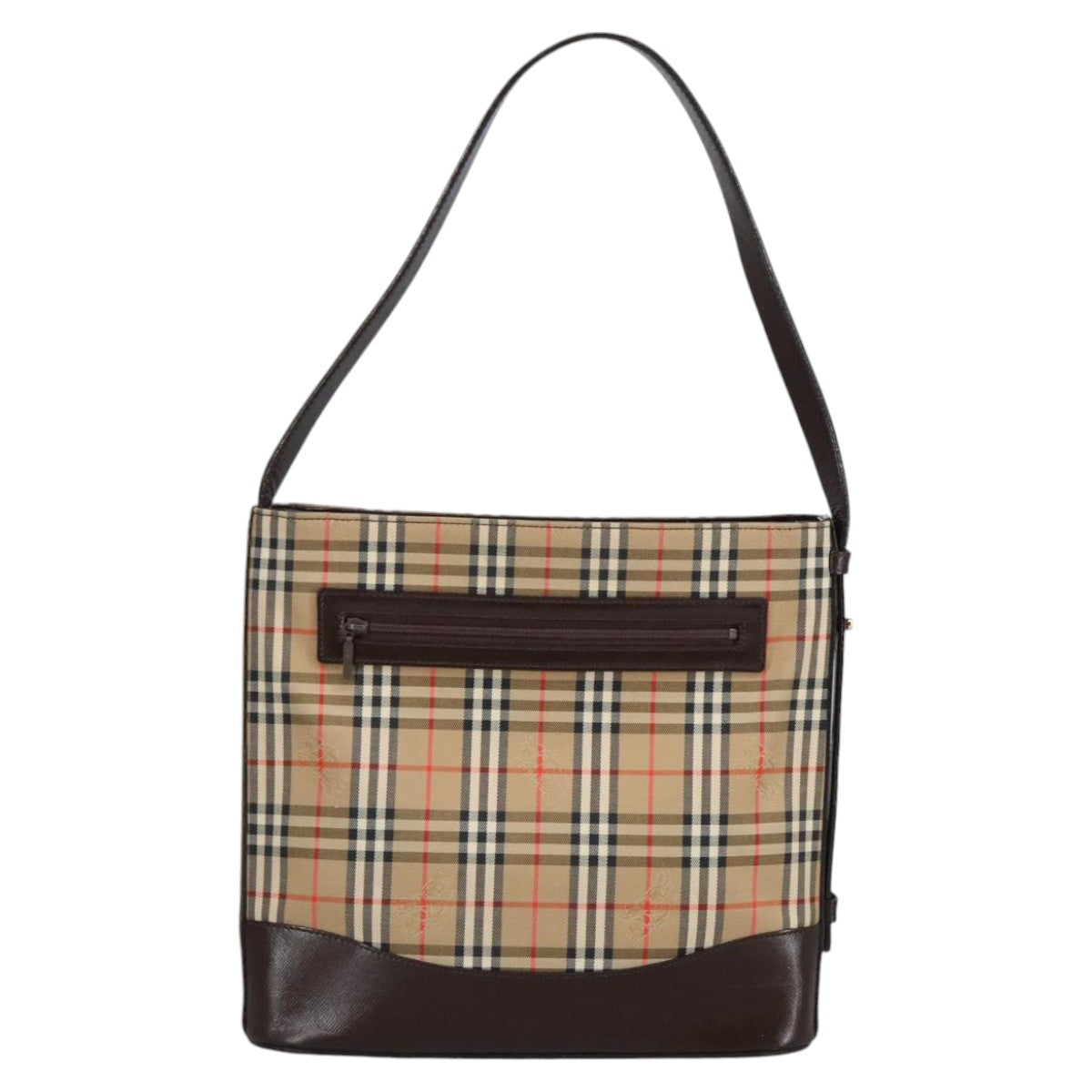 Burberry Nova Check Shoulder Bag Canvas Beige Shoulder Bag 162