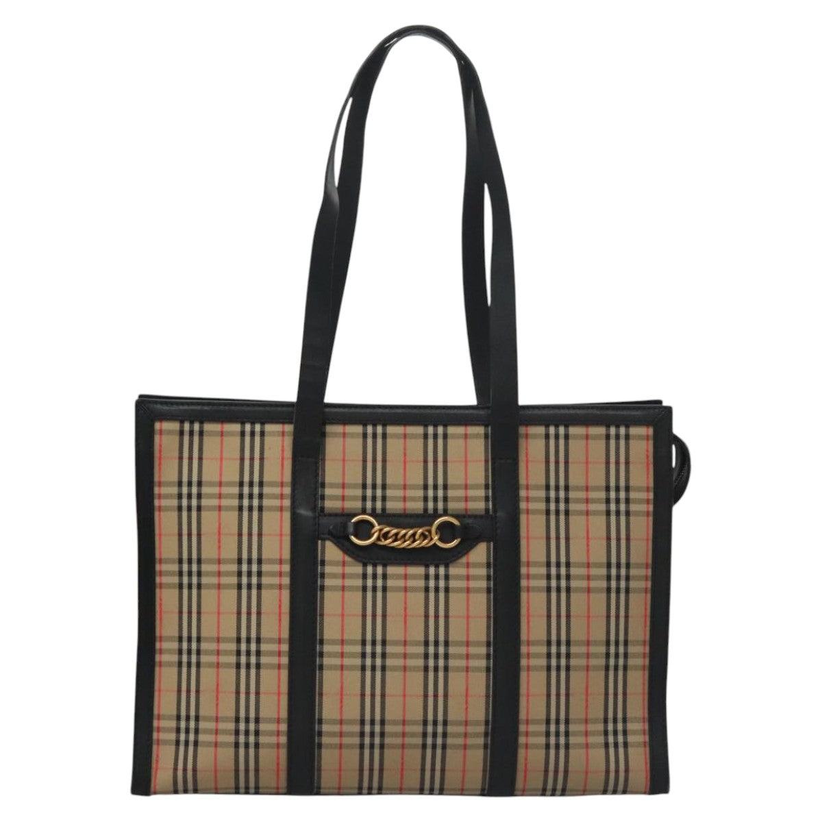 Burberry Nova Check Tote Bag Canvas Beige Tote Bag 60