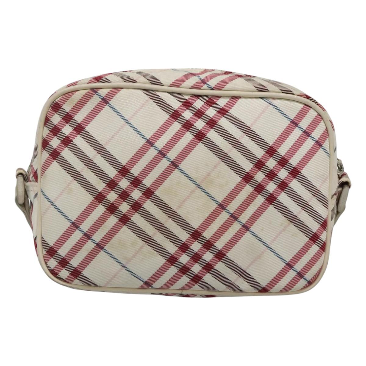 Burberry Nova Check Shoulder Bag Nylon Red