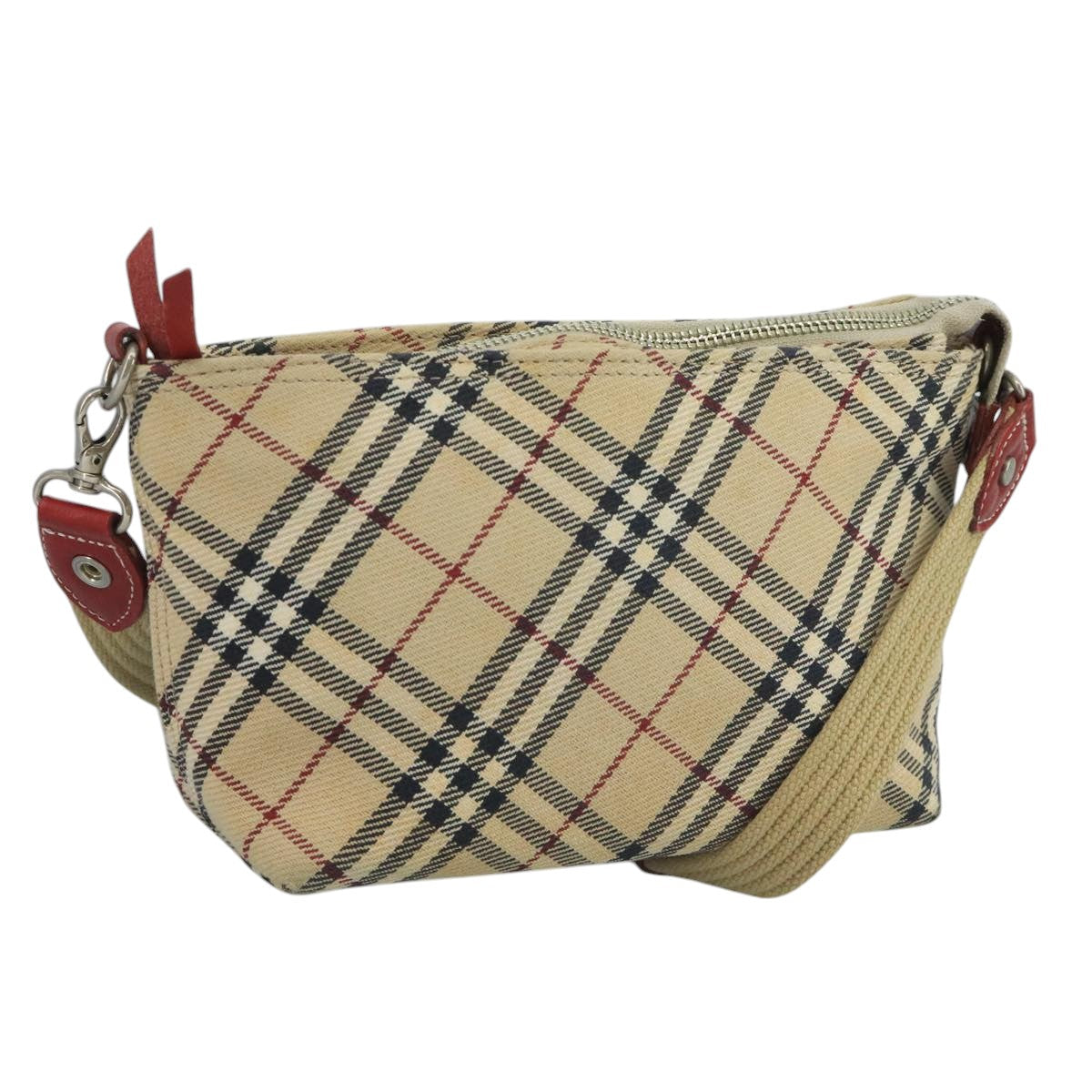 Burberry Nova Check Shoulder Bag Canvas Beige Shoulder Bag 106