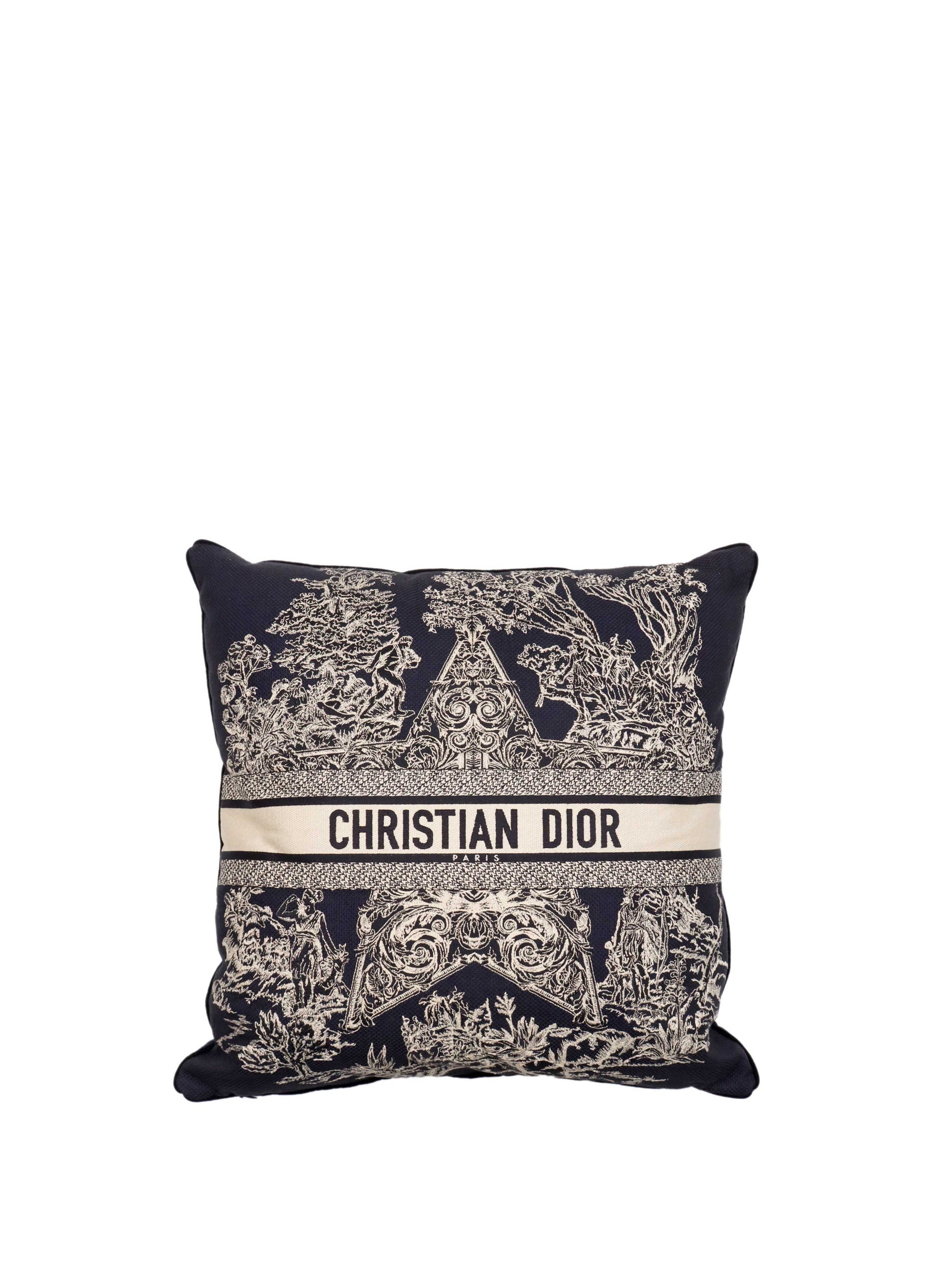 Dior Handbag Square Pillow in Navy