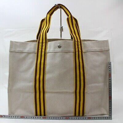 Hermes Luxury Tote Bag Borabora Gm Canvas Beige
