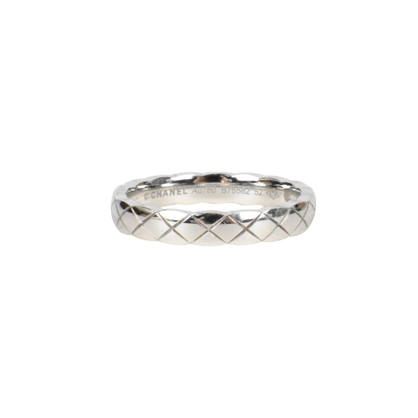 Chanel Diamond Quilted Ring - 6