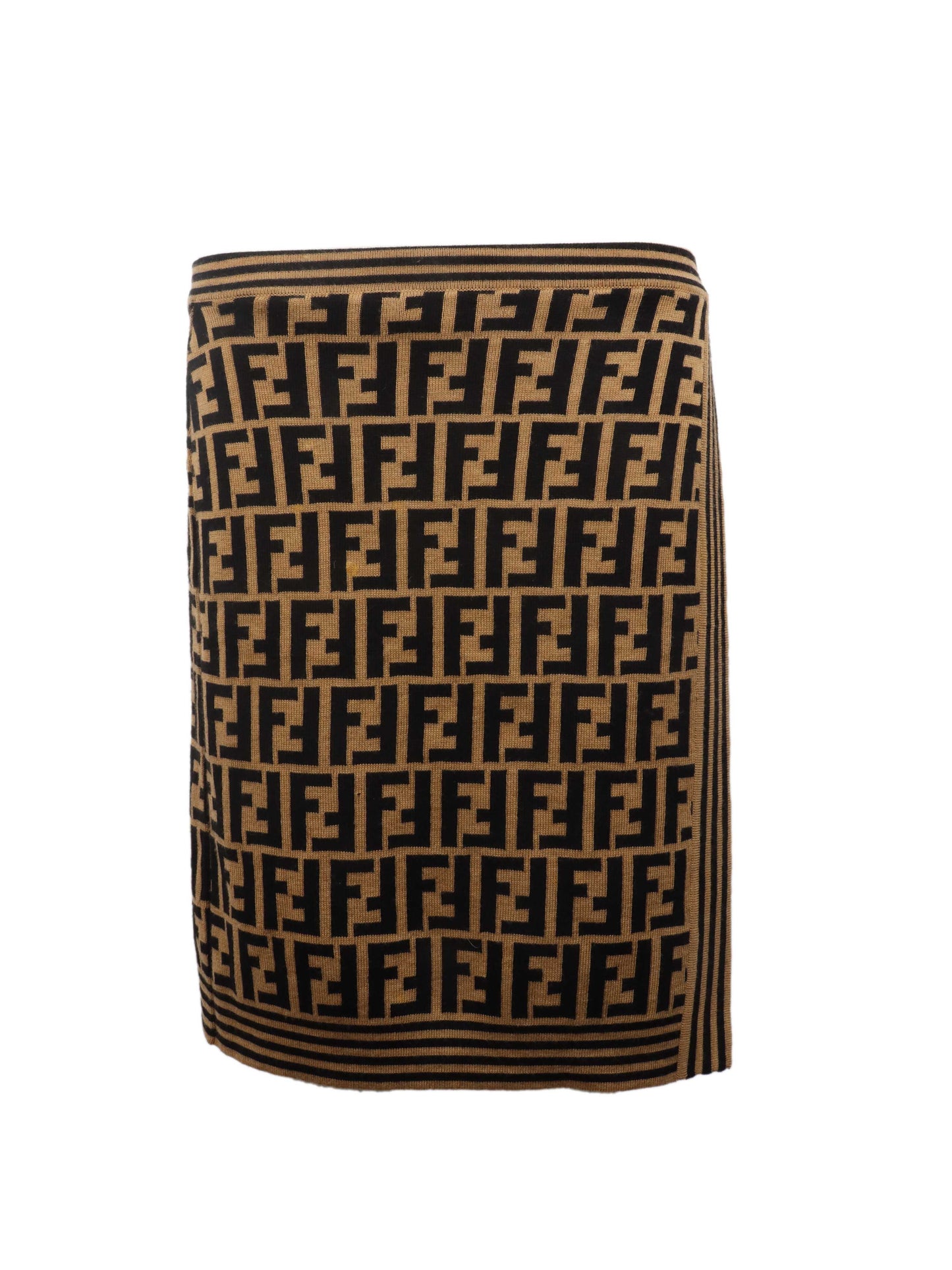 Fendi Handbag Zucca Wool Skirt