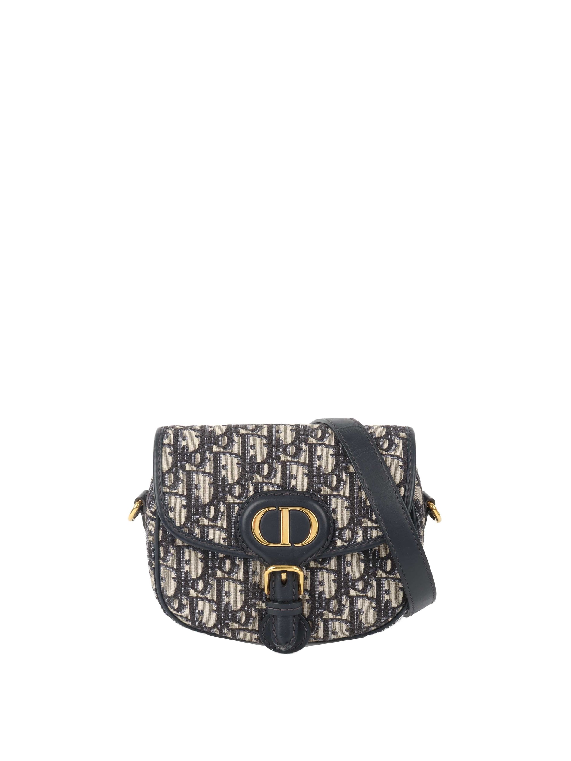 Dior Handbag Oblique Bobby Bag Blue Small