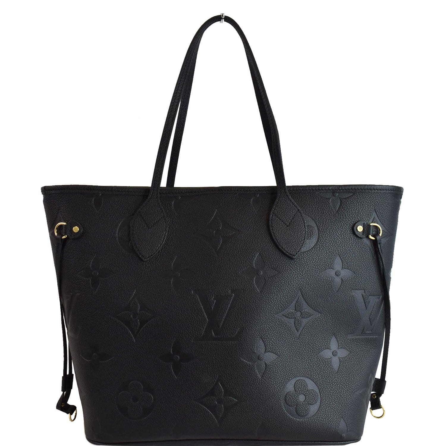 Louis Neverfull Mm Empreinte Tote Bag Monogram Black Shoulder Bag