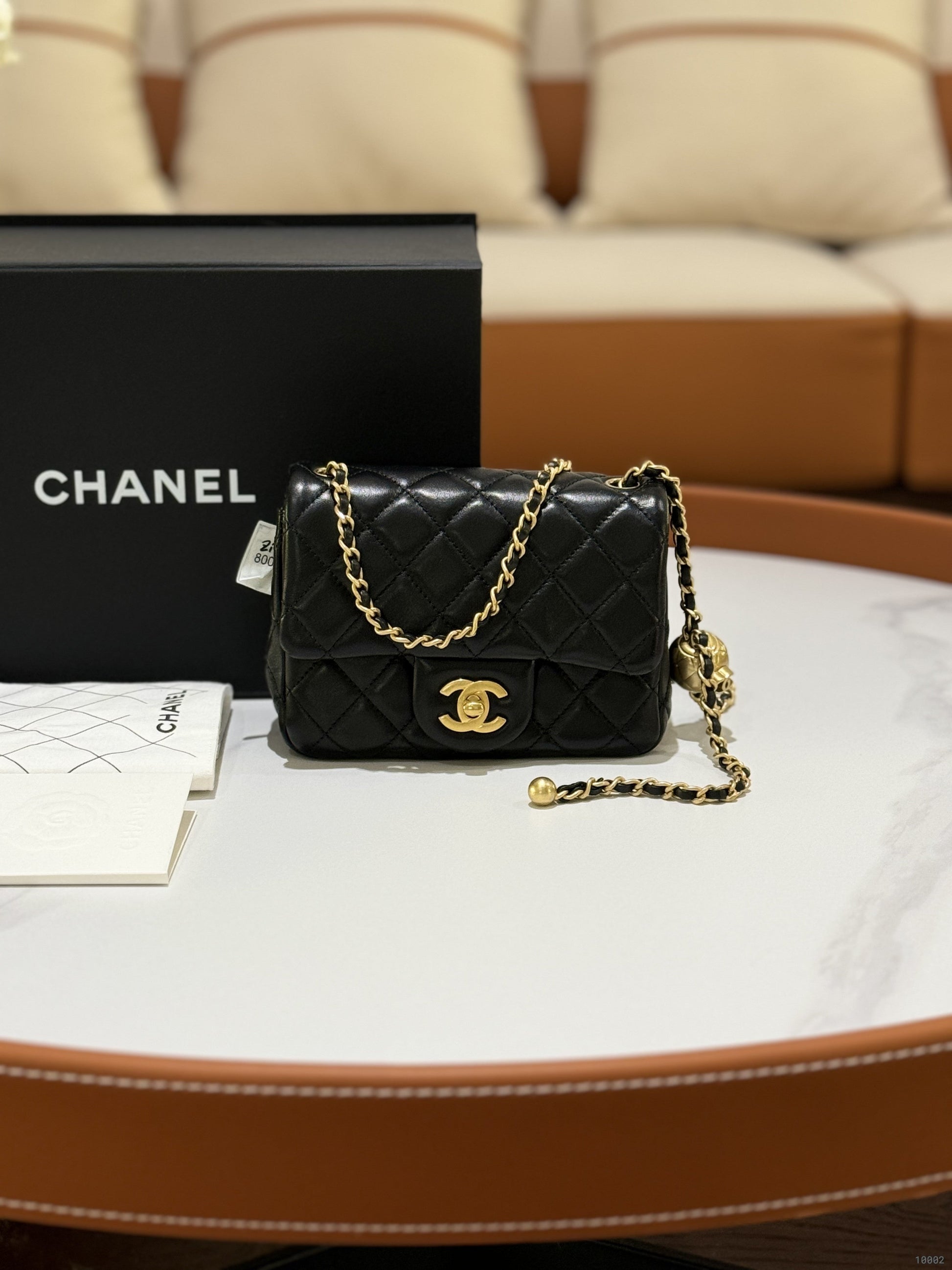 CHANEL  MINI FLAP BAG WITH CHIP
