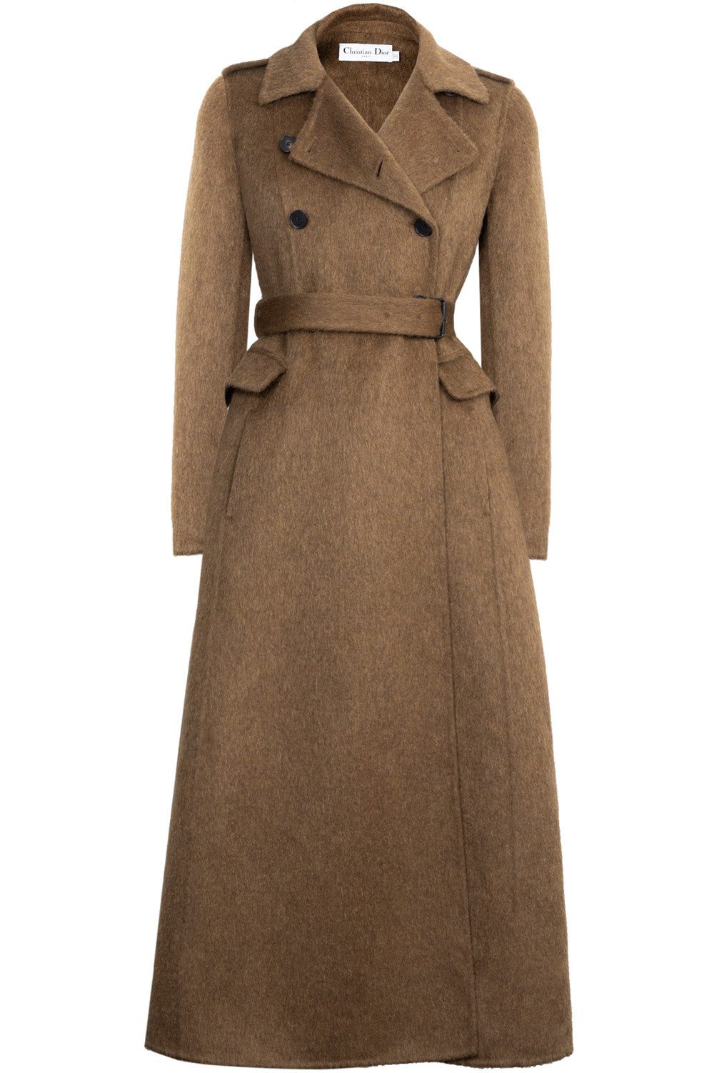 Dior Double Breasted Coat Olive Handbag