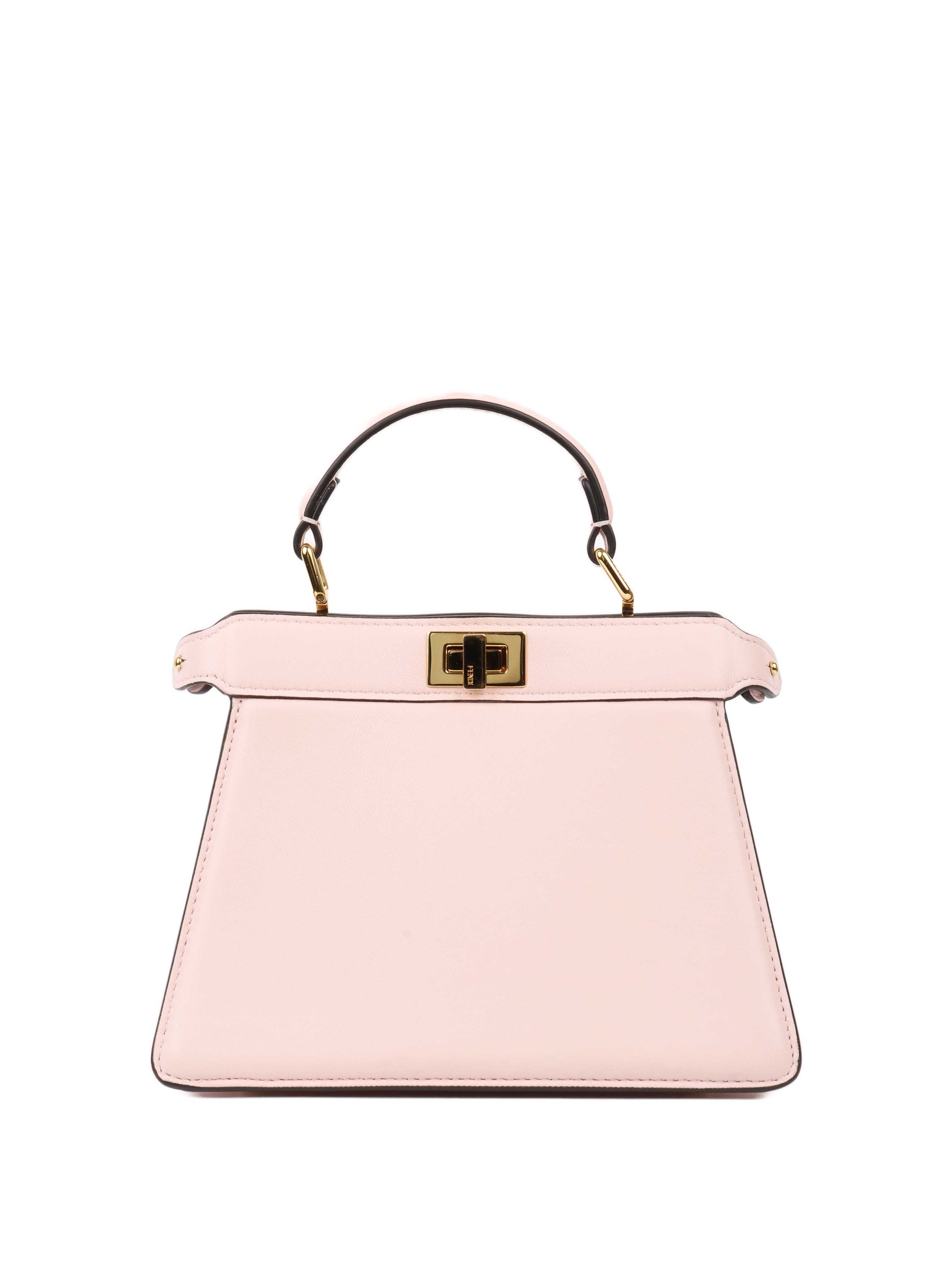Fendi Handbag Peekaboo ISeeU Petite Pale Padded Nappa Bag Leather Pink
