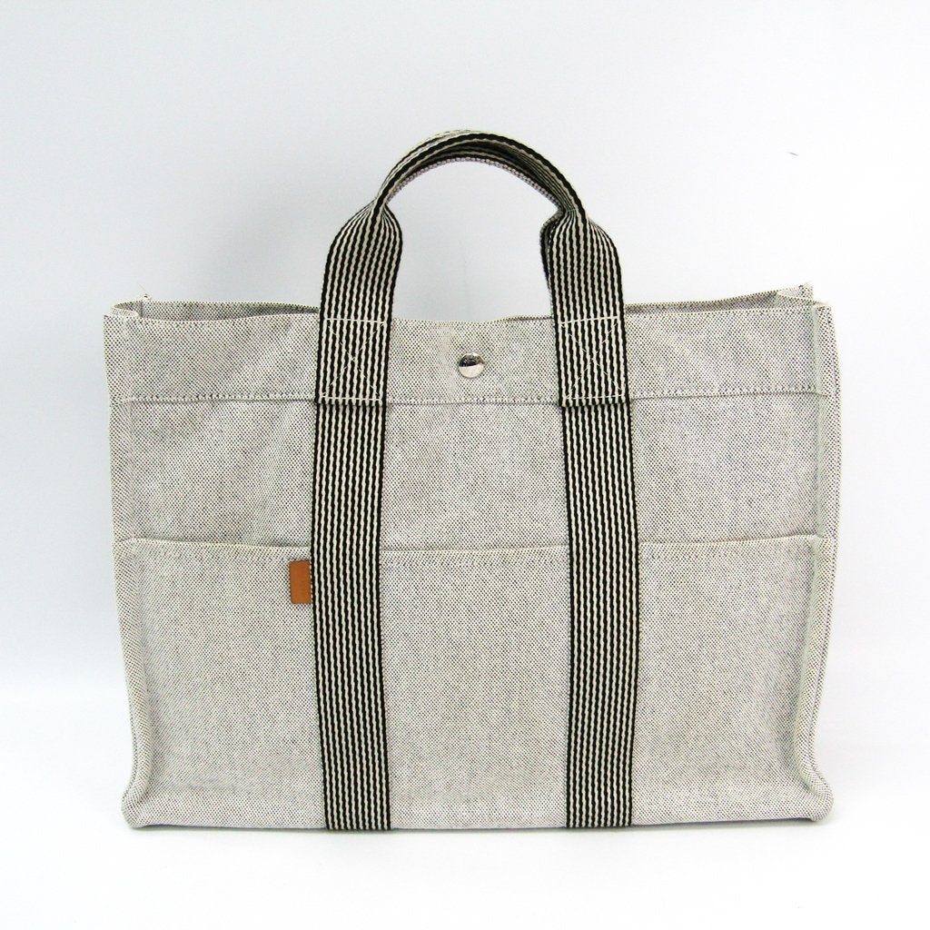 Hermes Luxury Fourre Tout Mm Tote (Sha ) Canvas Black Tote Bag