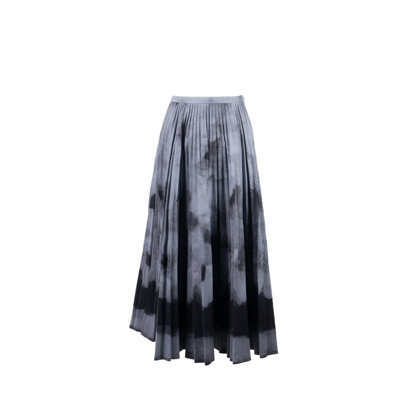 Dior Size Tie Dye Print Skirt Cotton Grey Black Travel Bag
