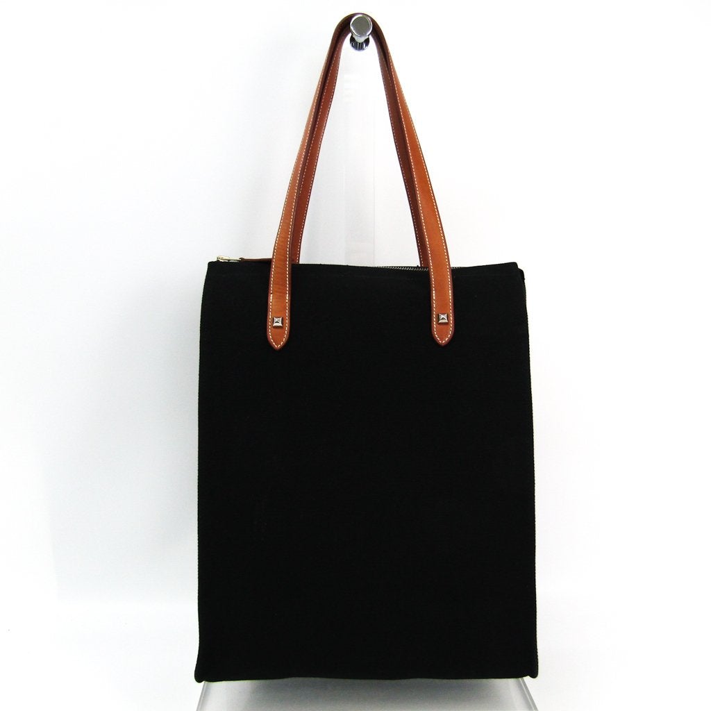 Hermes Luxury Cabas Mira Tote ( ) Handbag Canvas Black Tote Bag