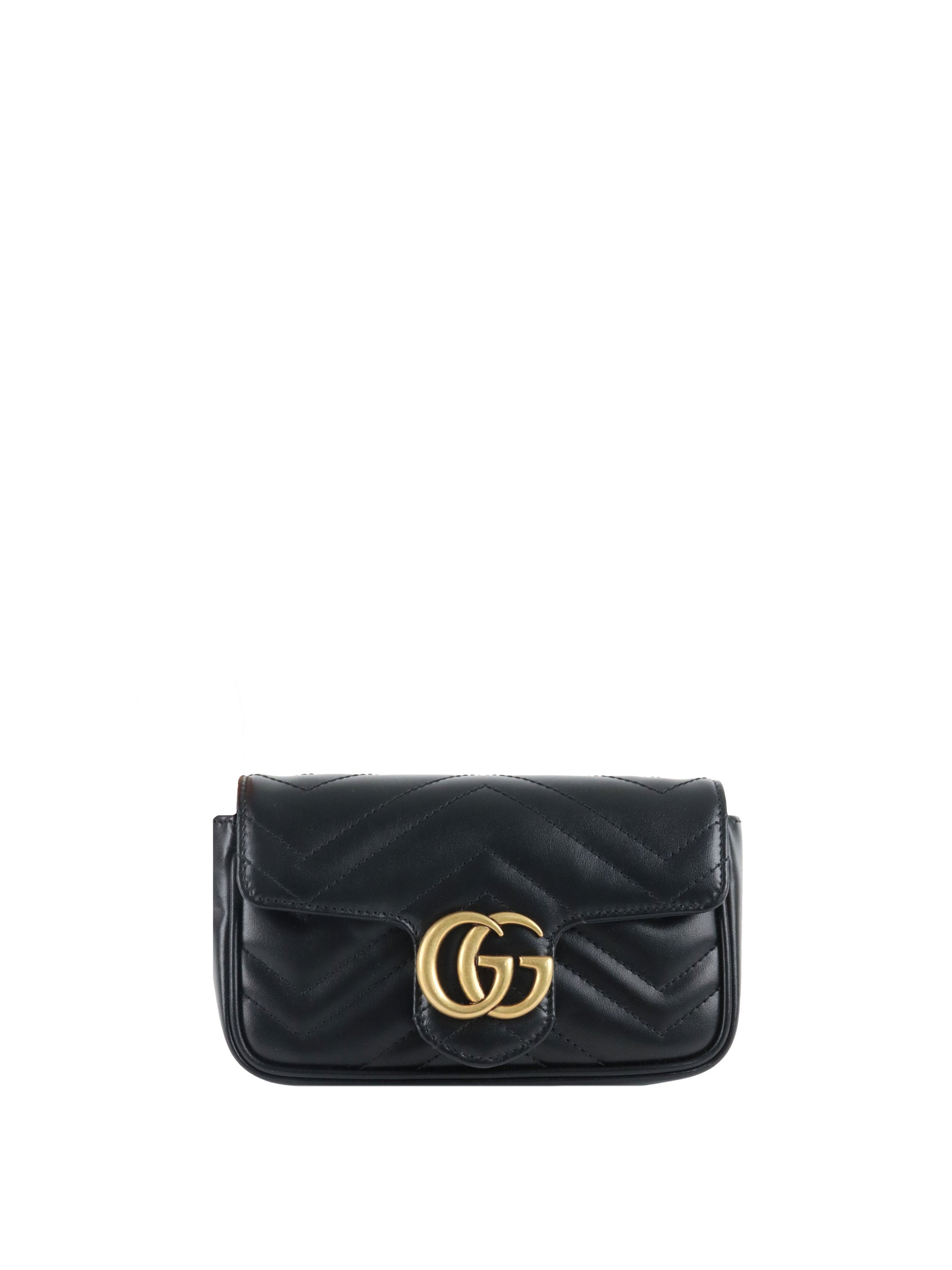 Gucci Super Mini Black Marmont Bag.