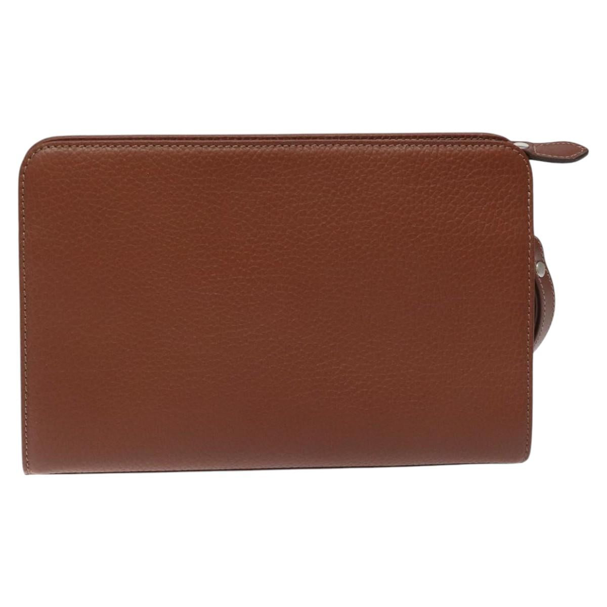 Burberry Clutch Bag Leather Brown Clutch Bag 10
