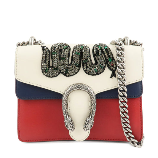 GUCCI Dionysus GG Supreme Small Shoulder Bag Beige Red 421970