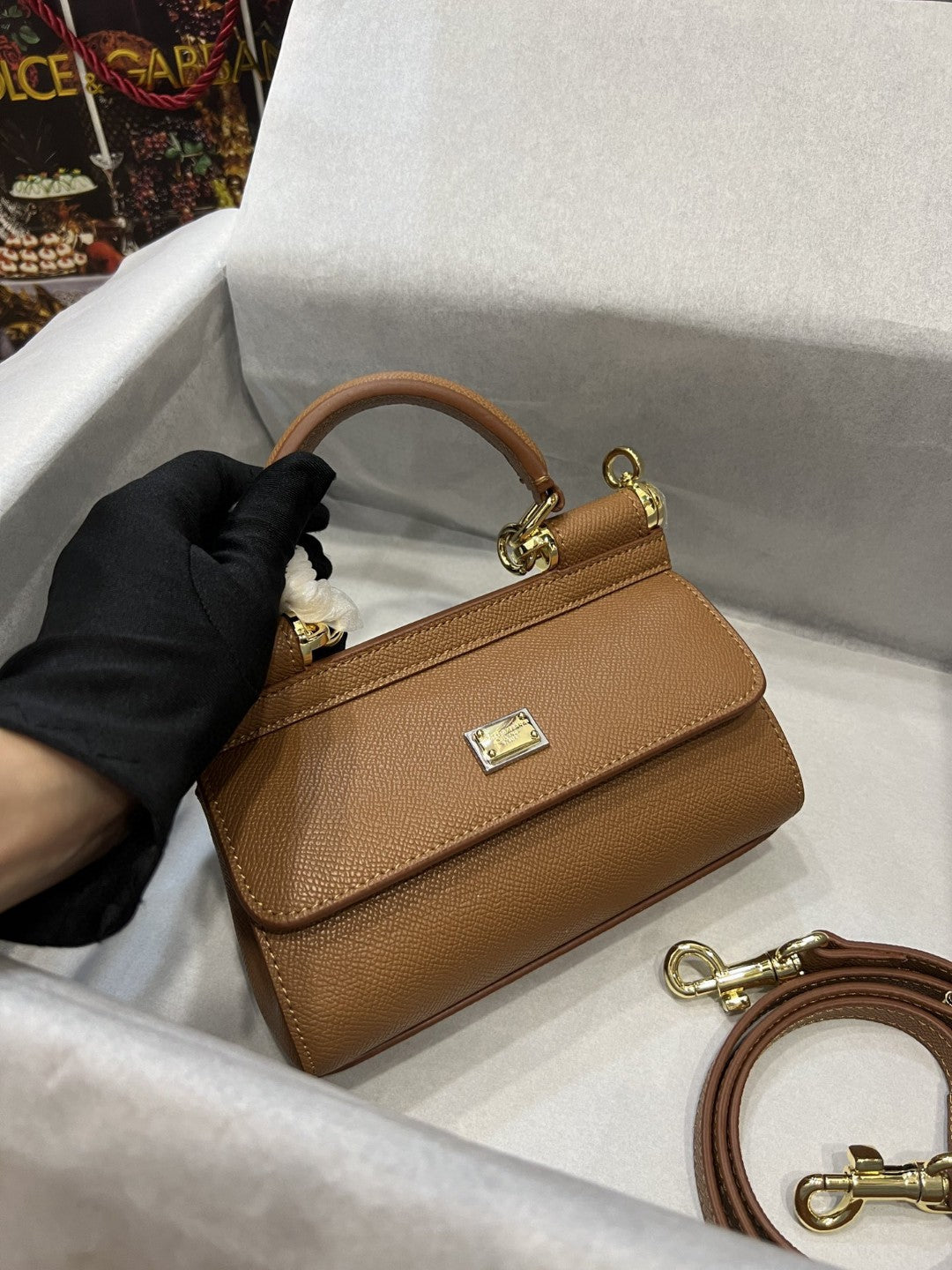 Sicily Dauphine Brown Small Travel Bag