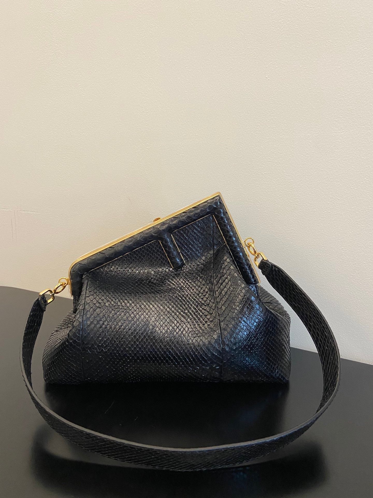 Fendi Top QualityTop Quality Top QualityTop Black Small FF Crossbody Bag