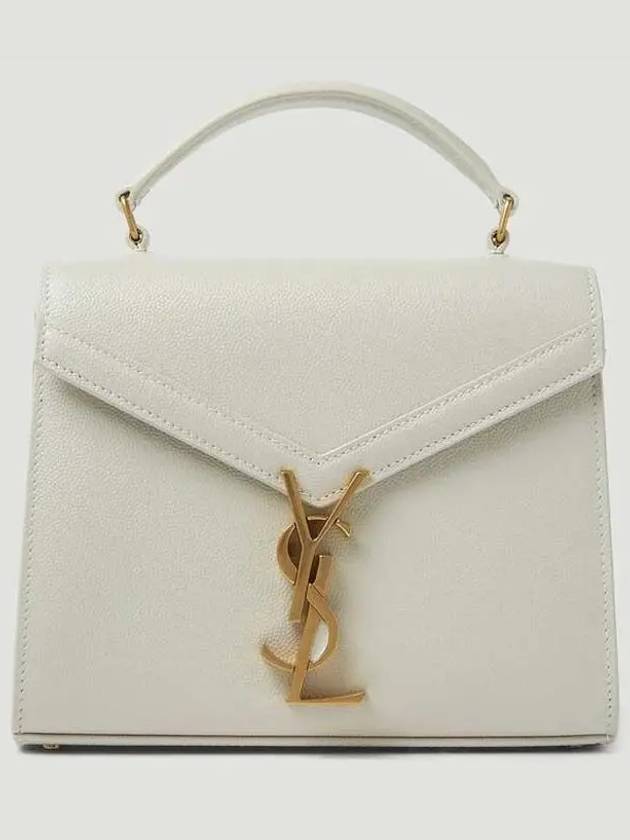 YSL Saint Laurent Saint Laurent Trending Casandra Top Handle Cross Monogram White Shoulder Bag