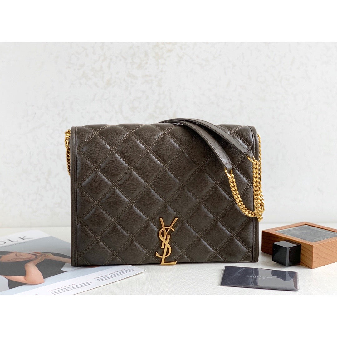 YSL Saint Laurent Lou Shoulder Bag Quilted Chain 105In27Cm Ysl 7602