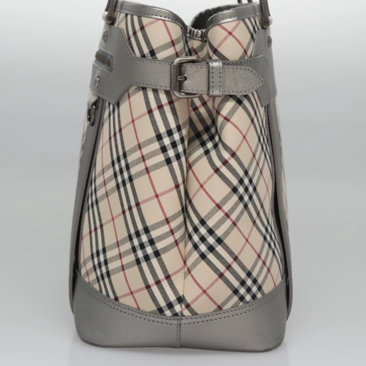 Burberry Nova Check Tote Bag Canvas Beige Tote Bag 104