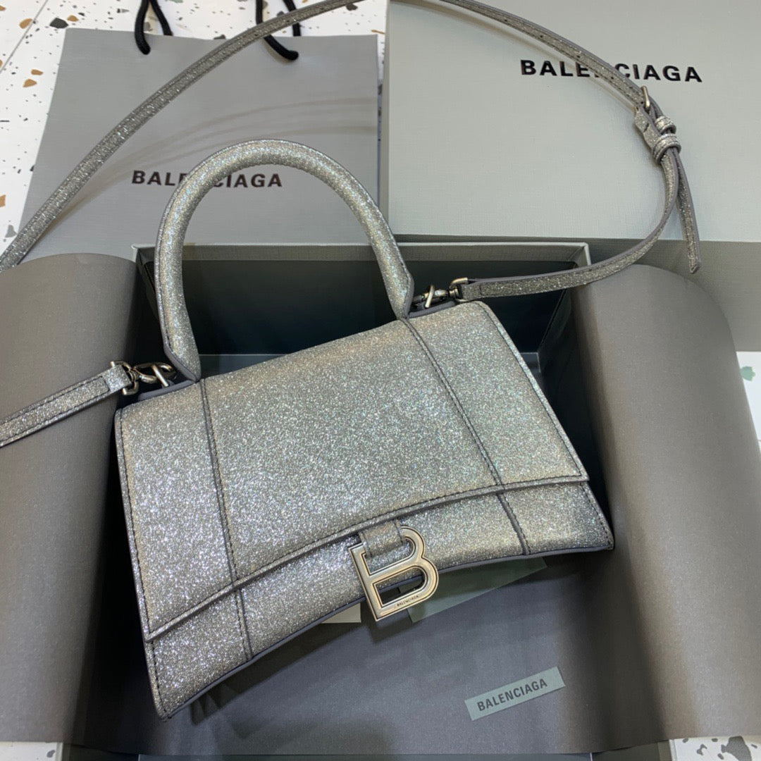 Top Quality Hourglass Handbag In Grey For Small Travel Bag