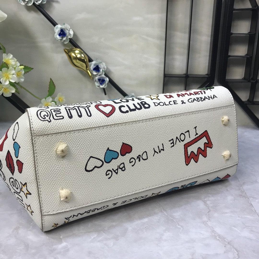 Top Quality Sicily Handbag Unique Print Motifs Medium Travel Bag