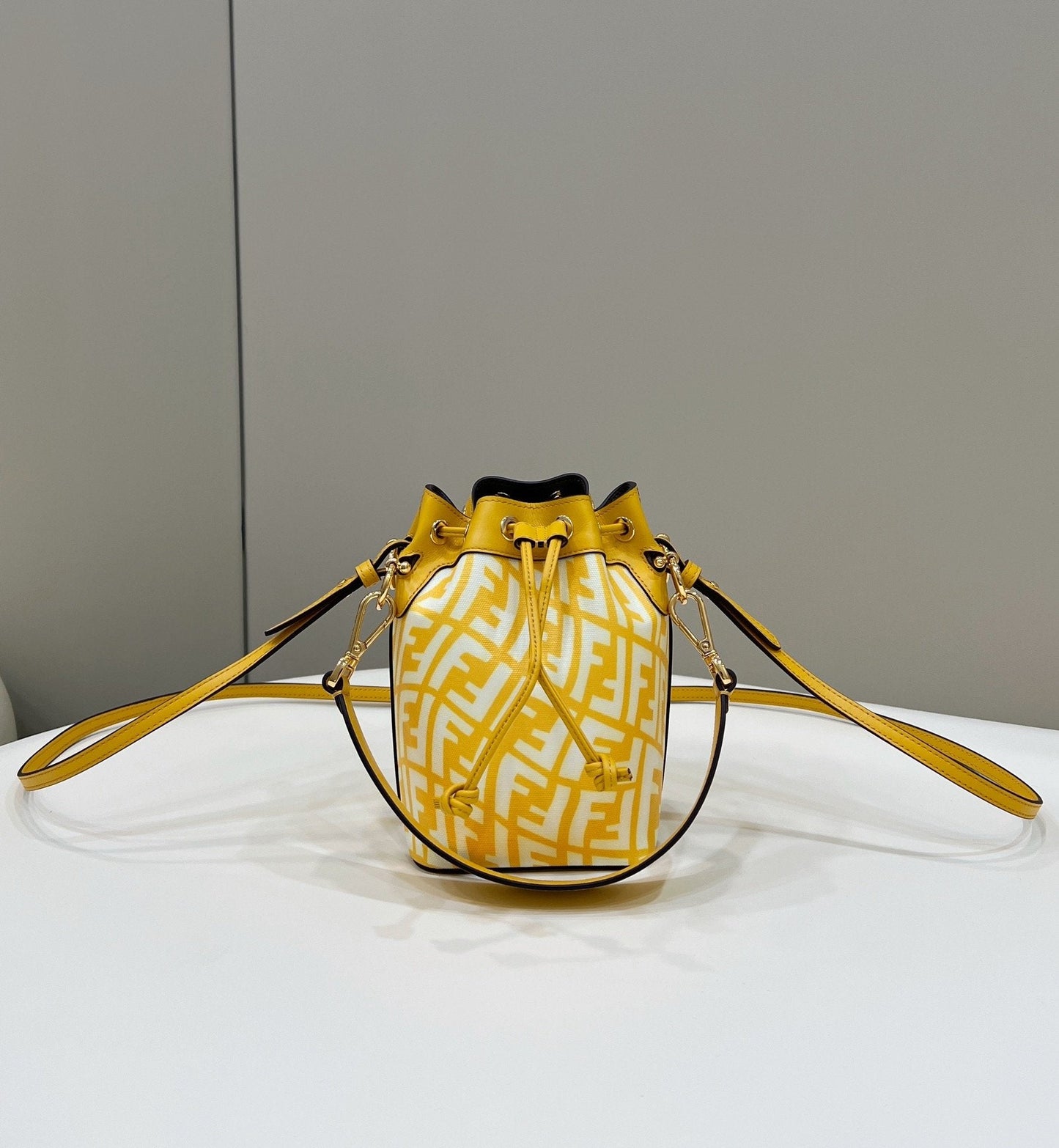 Fendi Mon Tresor Yellow Ff Crossbody Bag